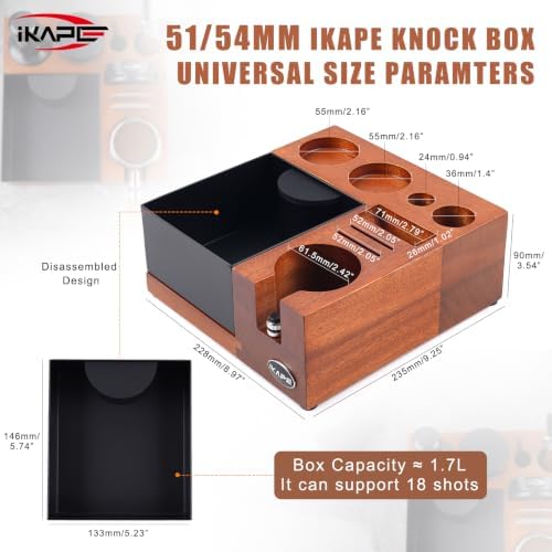 IKAPE Espresso Knock Box 2024-FZ-PA (51/54MM) - Image 3