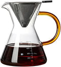 HASMI Coffee Kettle 600ML Coffee Kettle Pour Over Coffee Maker Drip Glass Coffee Pot with Filter Hand Percolator Coffee Tea Filter Container Coffee Maker (Color : Gold) by Unknown