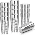 Stainless Steel Drinking Glasses, 19 oz Insulated Tumbler, 12 Pack Double Wall Unbreakable Stackable Water Tumblers Premium Insulated Metal Cup for Travel Camping Home Outdoor Gifts by Offiper