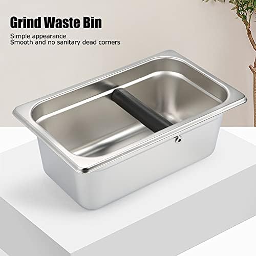 Large Coffee Knock Box, Stainless Steel Coffee Grounds Container, Espresso Knock Box for Families, Homes, Kitchens - Image 2