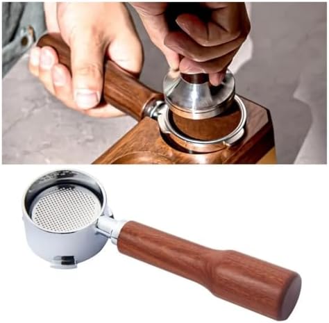 3 Ear Espresso Filter Handle Universal Espresso Machine Replacement Parts Barista,51mm Bottomless Coffee Portafilter Wood Handle(Style A) - Image 3