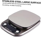 1pc Digital Kitchen Scale Stainless Steel Food Scale LCD Display Accurate Measurement Tool Precision Portable and Lightweight for Baking and Cooking Grey - Image 4