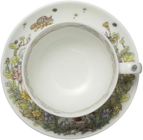 Noritake T97285A/4660-3 My Neighbor Totoro Milk Tea Cup & Saucer, 11.8 fl oz (325 cc), Snake Strawberry Version, Microwave Safe, 1 Guest, Bone China - Image 7