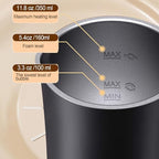 Milk Frother Machine, 4-in-1 Automatic Electric Coffee Frother with Hot Cold Foam, 350ML Capacity, 304 Stainless Steel, for Cappuccino Latte Macchiato Quiet Operation - Image 4