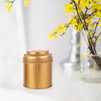 Kichvoe 6pcs Tea Tin Canisters with Airtight Double Lids, Metal Loose Leaf Tea Storage Containers, Small Kitchen Canisters for Coffee Sugar Candy, Rose Gold Matte - Image 5