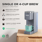 Tastyle Single Serve Coffee Maker for K Cups and Grounds with 3 Brew Styles - Image 2