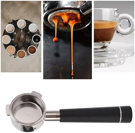Compatible For Breville，8 Series Black/White,Coffee Portafilter Stainless Steel Bottomless 54mm 3 Ears Coffee Machine Accessories，(Black) - Image 5
