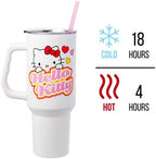 Silver Buffalo Sanrio Hello Kitty Name Heart, Stainless Steel Tumbler, 40oz - Image 3