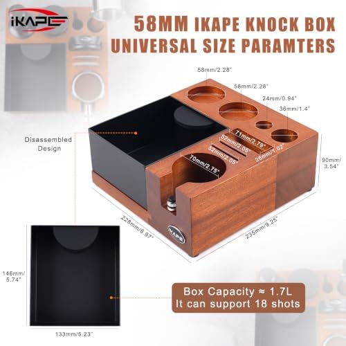 IKAPE Espresso Knock Box 2024-FZ-PA (51/54MM) - Image 2