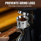 51mm Bottomless Portafilter, Professional Espresso Portafilter with Filter Basket, Screen and Espresso Dosing Funnel, Easy to Use - Image 4