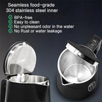 1.5L Electric Kettle Temperature Control, Matt Black - Image 3