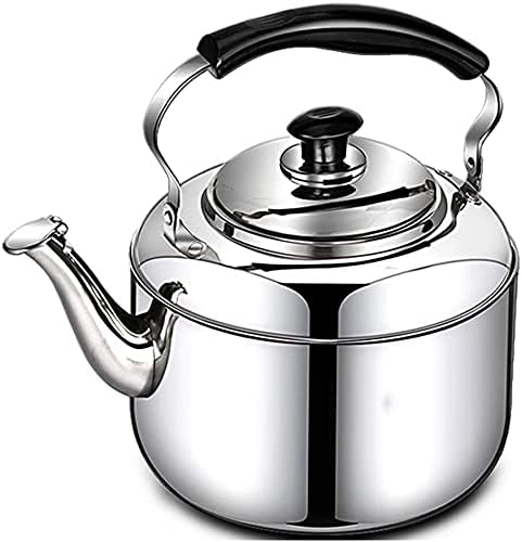 Whistling Kettle Whistling Tea Kettles Stovetop Stylish Stove Top Kettles Large Satin Stainless Steel Whistling Kettle with Soft Touch Handle Push Button Spout by Unknown