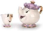 Cartoon New Beauty And The Beast Teapot Mug Mrs Potts Chip Tea Pot Cup by GZHaiTuoSi