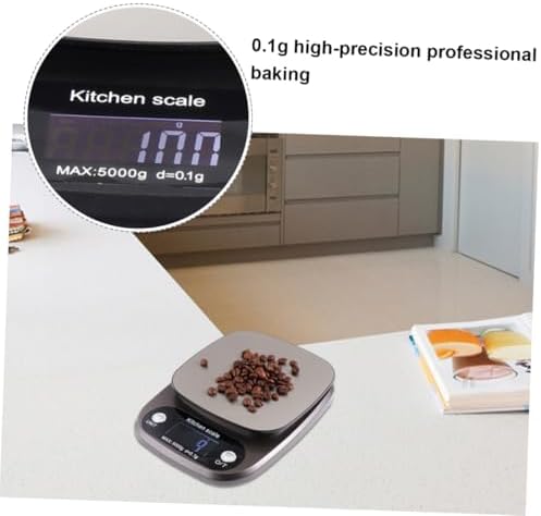 ULTECHNOVO Stainless Steel Kitchen Food Scale with High Precision Sensor Digital LCD Display Accuracy Lightweight and Easy to Clean No Battery Needed Grey - Image 7