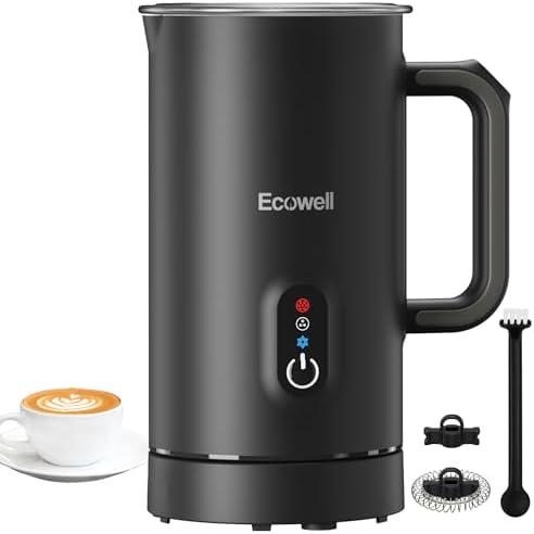 ECOWELL Milk Frother, 4-in-1 Electric Milk Steamer, 120s Fast Frothing by ECOWELL