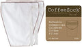 CoffeeSock Industrial 10 Gallon - The Original Reusable Coffee Filter- GOTS Certified Organic Cotton Reusable Coffee Filters (2/pk) by CoffeeSock