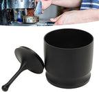 58mm Dosing Rings Press,Premium Aluminum Alloy Anti Flying Coffee Powder Picker, Professional Coffee Making Cup Supplies for Home Coffee Shop(black) - Image 4