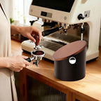 Coffee Knock Box with Lid,Stainless Steel Espresso Knock Box,Non-Slip Rubber Base,Removable Knock Bar - Image 4