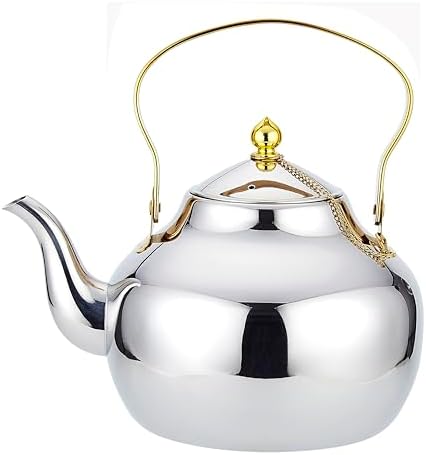 SANQIAHOME 2.1 Quart Stainless Steel Teapot With Infuser,Tea Kettle For Stove Top Minimalist Style by SANQIAHOME