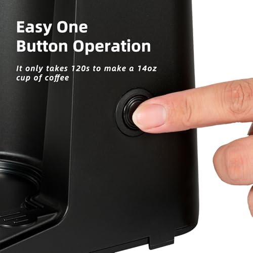 Single Serve Coffee Maker, KCup & Ground Coffee, 6-14 Oz Brew Sizes - Image 4