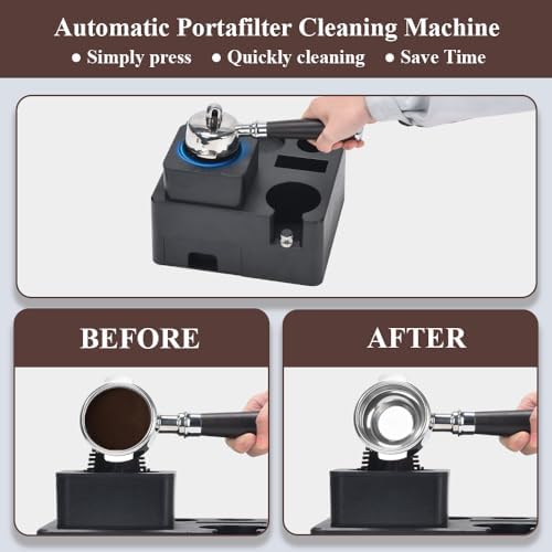 CAFEMASY Electric Espresso Coffee Puck Sucker Automatic Knock Box Espresso Coffee Portafilter Cleaner with Espresso Accessories Tool Organizer 58mm Tamping Station - Image 2