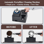 CAFEMASY Electric Espresso Coffee Puck Sucker Automatic Knock Box Espresso Coffee Portafilter Cleaner with Espresso Accessories Tool Organizer 58mm Tamping Station - Image 2