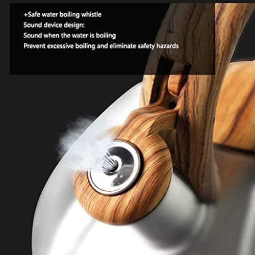 Tea kettle, Stovetop Whistling Tea Kettle Stainless Steel Teapot Induction Compatible 3 Liter Capacity(3L) - Image 5