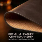 Premium Oval Faux Leather Placemat & Coaster Set with Innovative Cork-Look Printed Base，4/6/8-Piece Sets & 8 Colors，Non-Slip Dining Table Mats for Kitchen Dining - Image 6