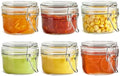 ComSaf Small Mason Glass Jars with Airtight Lids 4 oz 6 Pack Pantry by ComSaf