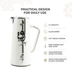 Insulated Carafe Flask 1L For Coffee, Tea & Hot Beverages, Double Wall Stainless Steel Build, Spill Resistant Lid, Portable Serving Pitcher, Long Heat Hold, Gift Idea by Otantik (Pearl White & Silver) - Image 4