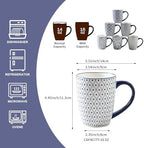 16 OZ Ceramic Coffee Mugs Set of 6 - Image 4