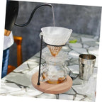 Coffee Dripper Stand Stable Wooden Base Stainless Steel Holder for Pour-over Coffee for Home Brewing - Image 6