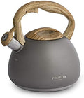 POLIVIAR Tea Kettle, Iron Grey Tea Pot Stovetop, 2.7 Quart Loud Whistling Coffee and Teapot, Food Grade Stainless Steel for Anti-Hot Handle and No-Rust, Suitable for All Heat Sources (JX2020-QB30) by POLIVIAR7379