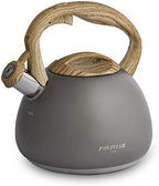 POLIVIAR Tea Kettle, Iron Grey Tea Pot Stovetop, 2.7 Quart Loud Whistling Coffee and Teapot, Food Grade Stainless Steel for Anti-Hot Handle and No-Rust, Suitable for All Heat Sources (JX2020-QB30) by POLIVIAR7379