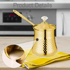 coffee maker， Gold W Anti Overflow Spout Tea Kettle for Coffee(Large) - Image 3