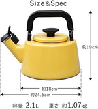 Fuji Horo CTN-2.1WK.SB Whistling Kettle, Induction Compatible, Cotton, 0.7 gal (2.1 L), Smoke Blue - Image 7
