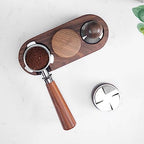 MOJAE 58.5mm Espresso Distributor, Espresso Distribution Tool, Coffee Distributor Adjustable Depth Espresso Leveler With Walnut Wood Handle, Fits for 58mm Portafilter - Image 4