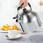 304 Stainless Steel Tea pot Kettles, 4.2 Quart Large Whistling Tea Kettle - Image 2