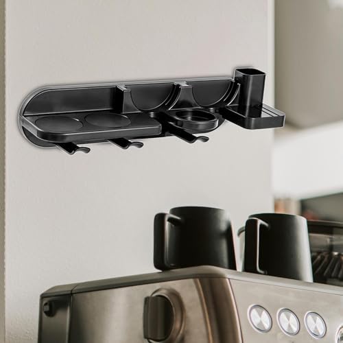 Coffee Portafilter Holder Coffee Station Organizer Rack Wall Mount Rack Coffee Portafilter, 53mm - Image 5
