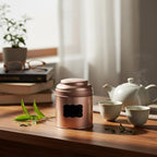 Modern Loose Leaves Teas Tin Canister Double Layer Seal Metal Construction Spacious Kitchen Organization Essential Large Capacity Teas Storage Tin - Image 3