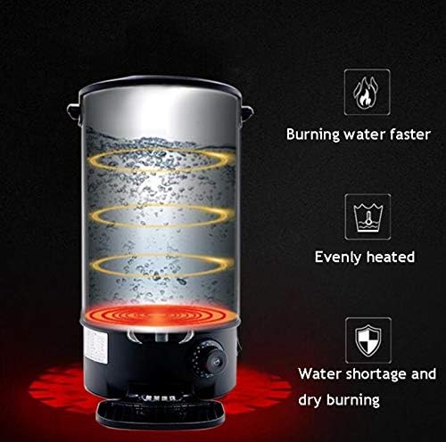 INTBUYING Stainless Steel Large Capacity Commercial Office Kitchen Hot Water Dispense Boiler Instant Boiling Machine Heater Electric Kettle Temperature Control for Coffee Tea with Faucet Tap-19.6L - Image 4
