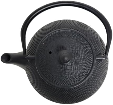 M.V. Trading T7007 Cast Iron Teapot, 40-Ounce, Black Hobnail - Image 5