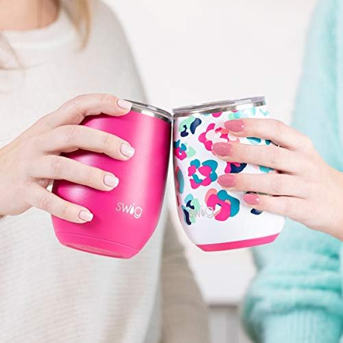 Swig Life 14oz Insulated Wine Tumbler with Lid, Black - Image 5