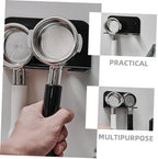 PRETYZOOM 3pcs Espresso Portafilter Wall-Mounted Holder Sturdy Coffee Portafilter Storage Rack Break Resistance Easy Installation Space-Saving Design for Kitchen and Coffee Bar Use - Image 3