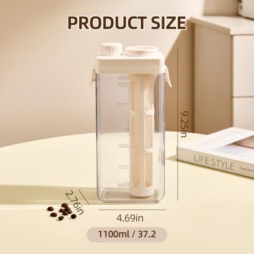 Cold Brew Coffee Maker Cold Brew Pitcher with 225-Mesh Filter, 1100 mL - Image 2