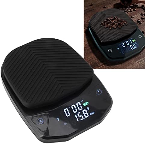 Smart Hand Coffee Electronic Scale with Timer, High Accuracy Digital Kitchen Scale, 450mAh Rechargeable, Black, for Drip Coffee, Pour Over, Tea, and Baking - Image 4