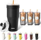 BABLOV GO-PAL 30oz Insulated Coffee Tumbler & Iced Coffee Mug Travel Sleeve by bablov