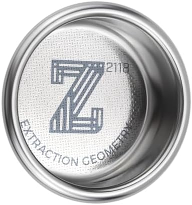 58mm Espresso Filter Basket 18g, Z-2118 High-Extraction Basket, 2118 Laser-Cut Flat Holes, Ridgeless Portafilter Basket, Precision Stainless Steel for La Marzocco, E61, Slayer, Decent by Creamore