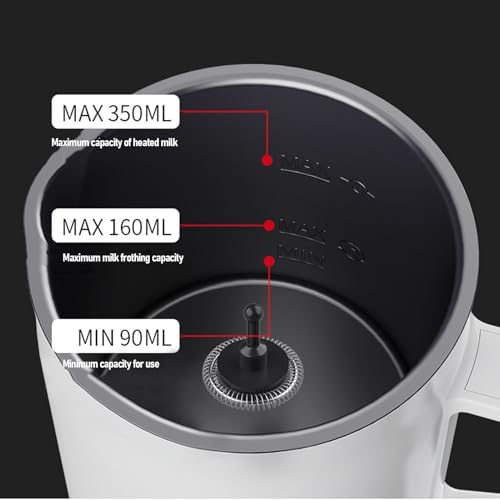 Automatic Milk Frother Handheld Electric Hot Cold Foam Maker Large Capacity Easy Great Family US Plug 110V - Image 3