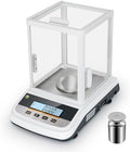 Lab Analytical Balance 500g x 0.001g Precision Digital Scale, with Windshield and RS232 Interface, for Scientific Laboratories, Research, Industrial, Kitchen, Food, Jewelry, 19 Units, 500g Weight by GOYOJO